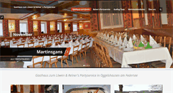 Desktop Screenshot of loewen-oggelshausen.de